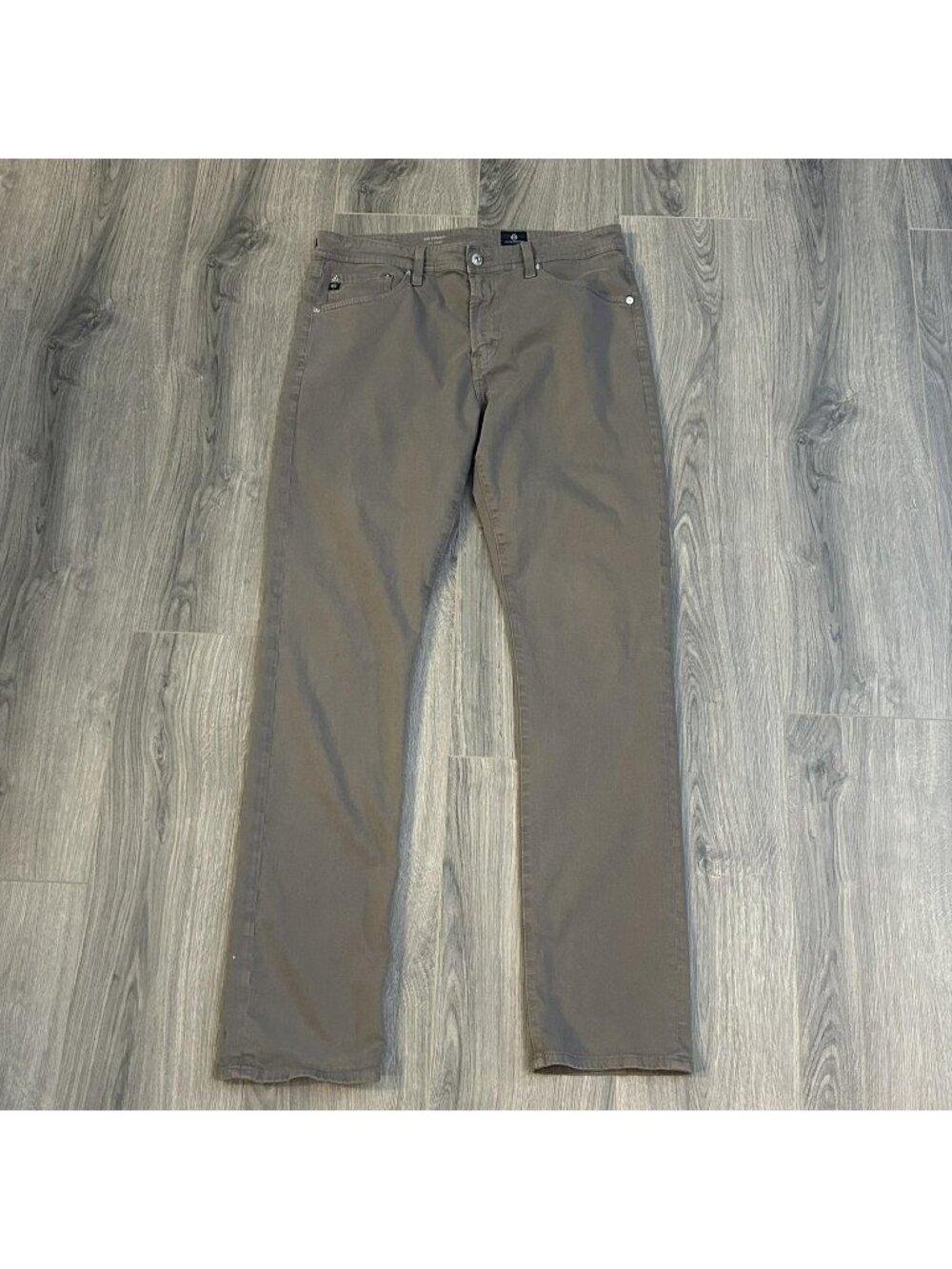 AG Adriano Goldschmied Jeans Mens 34x33 Gray Everett Slim Straight Stretch